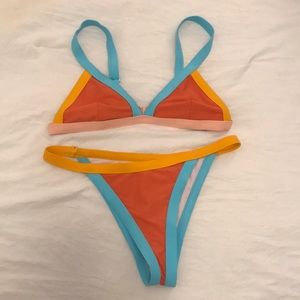 Shein colorblock bikini